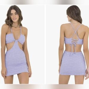 Maaji Light Purple Textured Dress